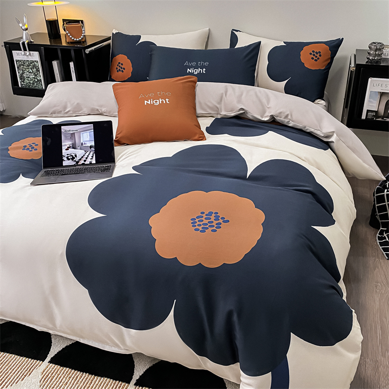 Nova arrivreal 100% algodão floral estampado lençóis de cama