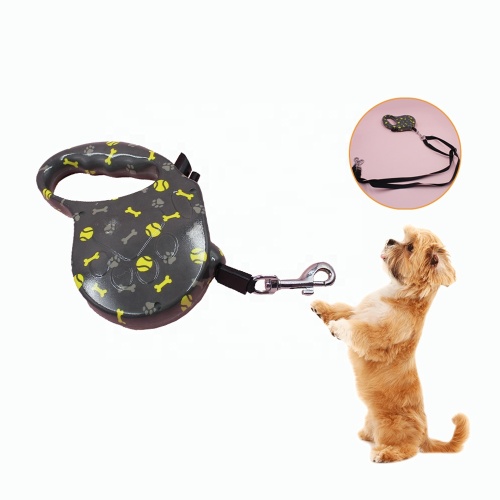 Abs Pet Automatic Traction Rope Printed Dog Walking Leash