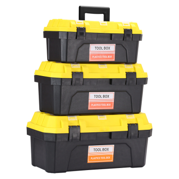 High Quality Heavy Duty Plastic Tool Box with Removable Tray