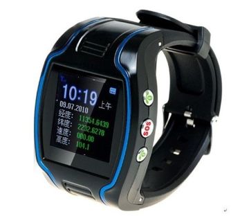 Odm 1.5 Inch Lcd Display Dual Band Cellphone / Sms Phone Wrist Gps Watch Tracker