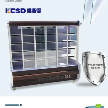 Commercial Refrigerator Supermarket Fruit and Vegetables Air Curtain Cabinet Milk Fresh-Keeping Cabinet