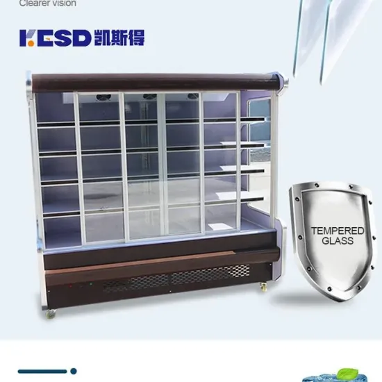 Commercial Refrigerator Supermarket Fruit and Vegetables Air Curtain Cabinet Milk Fresh-Keeping Cabinet