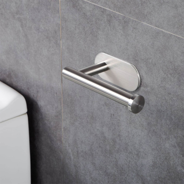 304 Stainless Steel Adhesive Toilet Paper Holder - Factory Supply Bathroom Tissue Holder