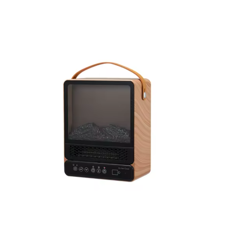 Fast Heating Small Indoor Portable Freestanding Mini Space Heater Electric Stove Fire Place Fireplace with Power Indicator Light