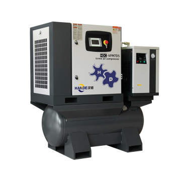 Hande 7.5kW 10hp VSD bersepadu pemampat udara skru 4-dalam-1 dengan penyongsang kekerapan