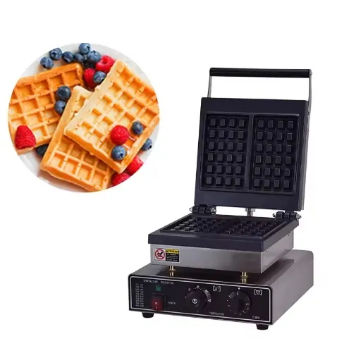 Popular Kitchen: Discover the Snack Machine - Commercial Square Cuisinart Waffle Maker with Non-stick 2 Slice Square Shape