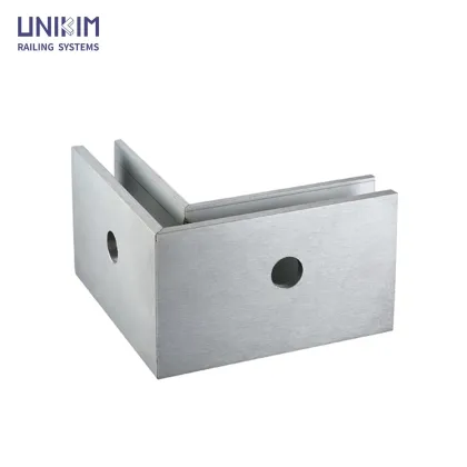 U-shaped groove balcony aluminum plate glass railing