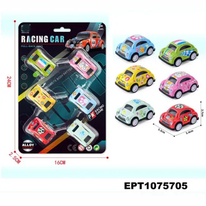 Diecast Model Car Set: EPT Boomerang Car Pull-Back Racing Toys for Kids
