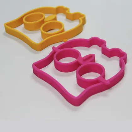 Silicone Owl Shaped Egg Mold Mould Novelty Cooking Ring Lovely fun