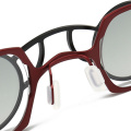 Vintage Handmade Pure Titanium Sunglasses Round Titanium Clip-On Sunglasses Manufactory