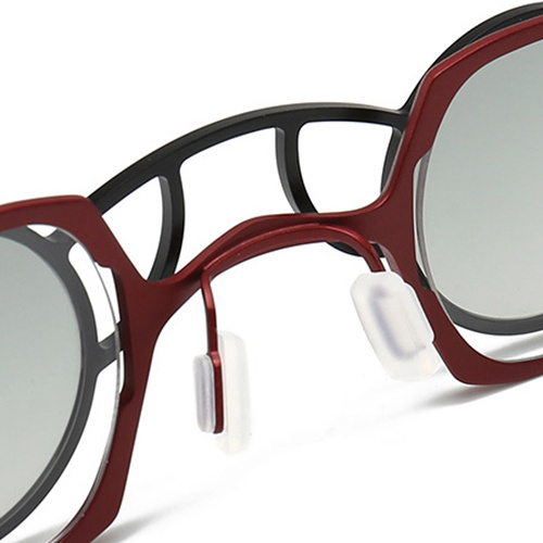 Vintage Handmade Pure Titanium Sunglasses Round Titanium Clip-On Sunglasses Manufactory
