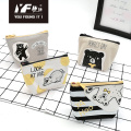 Custom cute cartoon cat PU pencil case