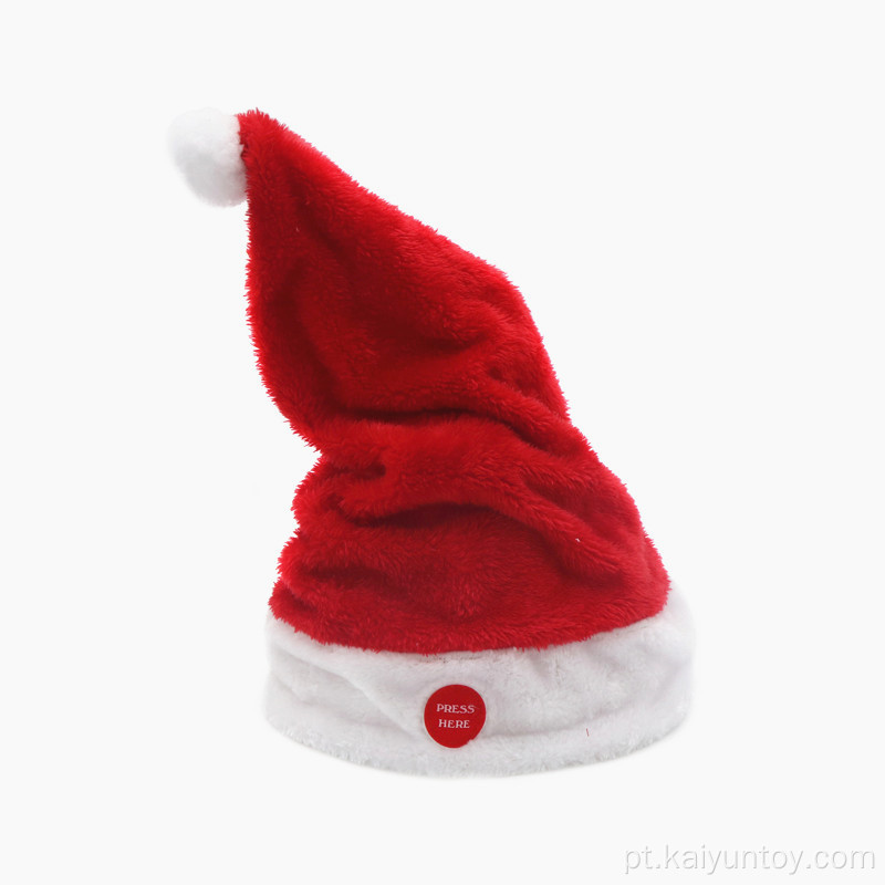 Hat de Natal personalizável de algodão