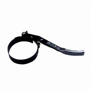 Heavy duty oil filter wrench, easy grip vinyl handle