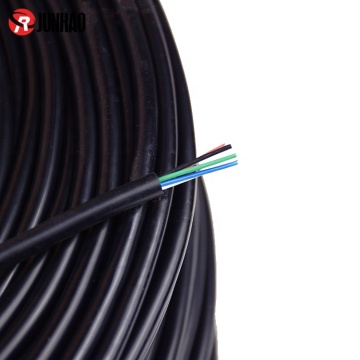 Cable de alimentación flexible de cobre desnudo de 5 núcleos resistente a alta temperatura resistente a PVC con sección transversal de 0.12 mm²