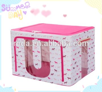 Good quality flexible space saving household foldable oxford cloth storage box