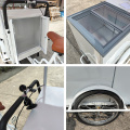 Commercial Ice Cream Cart Freezer Bicycle Cart Menjual