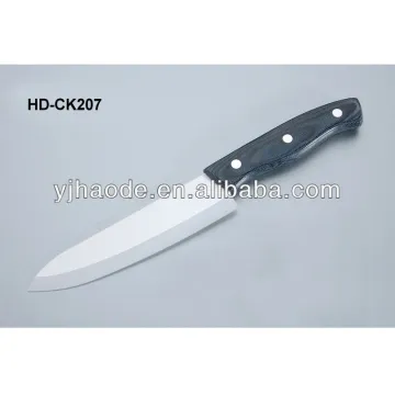 HD-CK207 chef Ceramic knife with Colorful wood handle wooden handle ceramic kitchen knife