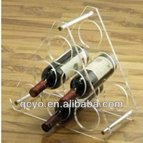 2013 China acrylic display wine rack for supermarket