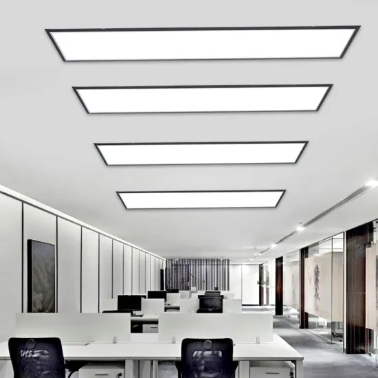 Modern Black and White Linear Pendant Light for Offices and Malls