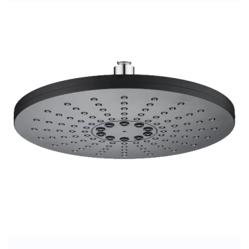 Black ABS high flow bathroom rainfall shower head