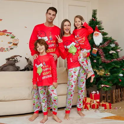 2023 Custom Print Christmas Pajamas - Family Matching Pyjamas Sets