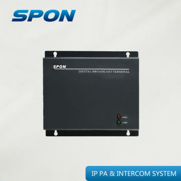 with 20W/60W constant resistance amplifier broadcast terminal for IP PA system
