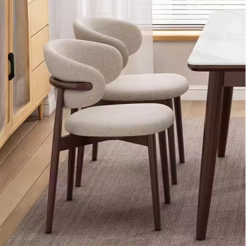 Modern Dining Chair Fabric Upholstered Restaurant Chairs