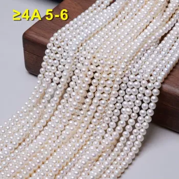 Delicate 2-10mm Natural Freshwater Pearl Necklace Components for DIY Jewelry Making