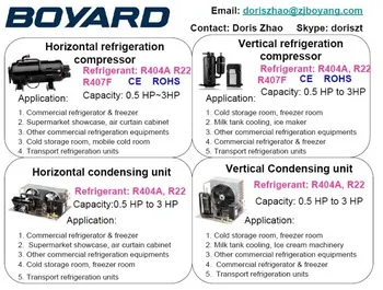 R404A R449A 2HP Freezer Compressor Replacement for LG Refrigerator Food Display