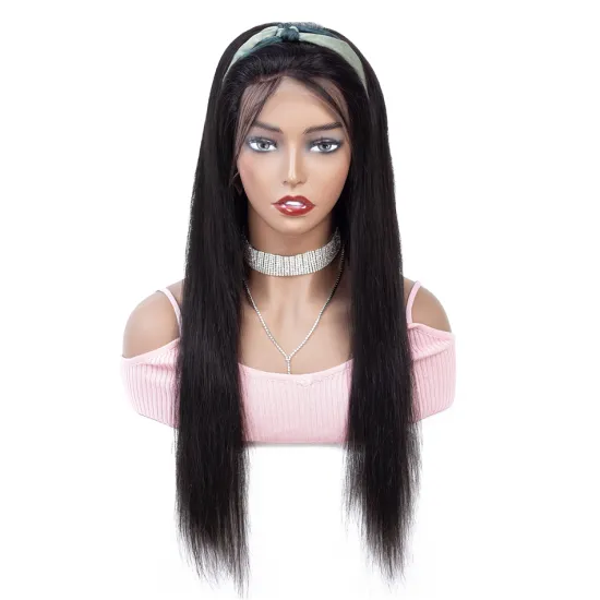 Wholesale Raw Cambodian Virgin Cuticle Aligned Human Hair Wig Pre Plucked 13X4 Lace Front Straight Hair Wigs For Black Women
