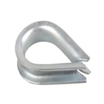 European Type Commercial Wire Rope Thimbles with Electric Galvanized Surface