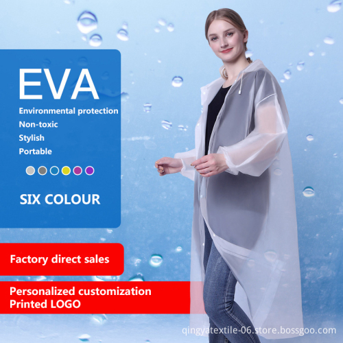 Portable Raincoat with Hood and Sleeves for Adult Fashion