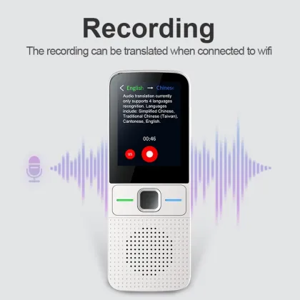 T10 Portable Smart Voice Translator - 137 Languages WiFi & Offline Translation