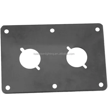 SpeakOn Socket Junction Box Clips and Metal Plates for Audio Cabinets: 2 Hole Supports for Cannon XLR and Speaker Box Terminals
