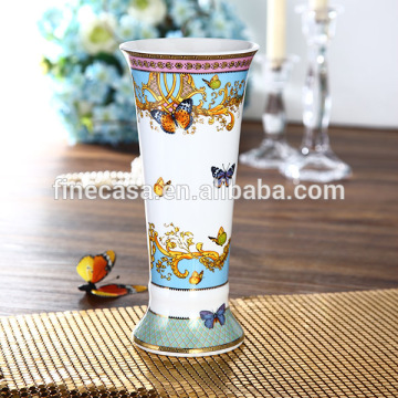 Luxury Fine New Bone China Antique Ceramic Butterfly Vase