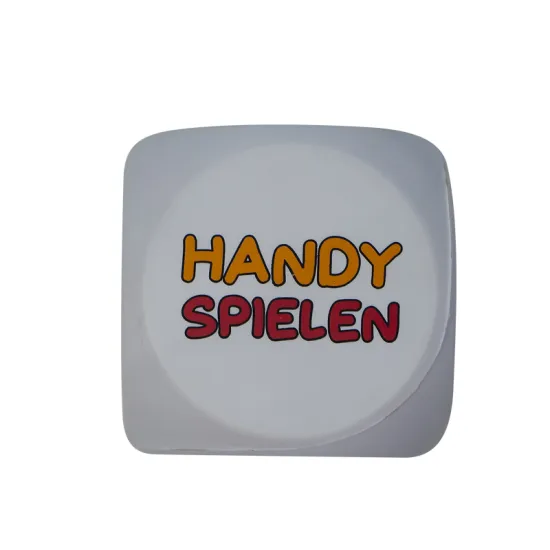 Custom Logo Printed PU Relief Stress Ball Cube - Anti-Stress Toy for Promotions