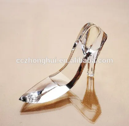 Transparent crystal shoes
