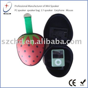 promotional mini speaker bag with Apple shape