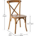 Cross Back Chair for Outdoor Banquets