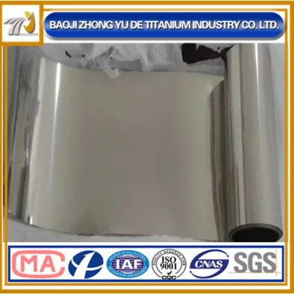 TA1 1.0 Titanium foil hot sell in Baoji