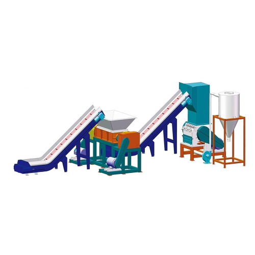 plastic double shaft shredder