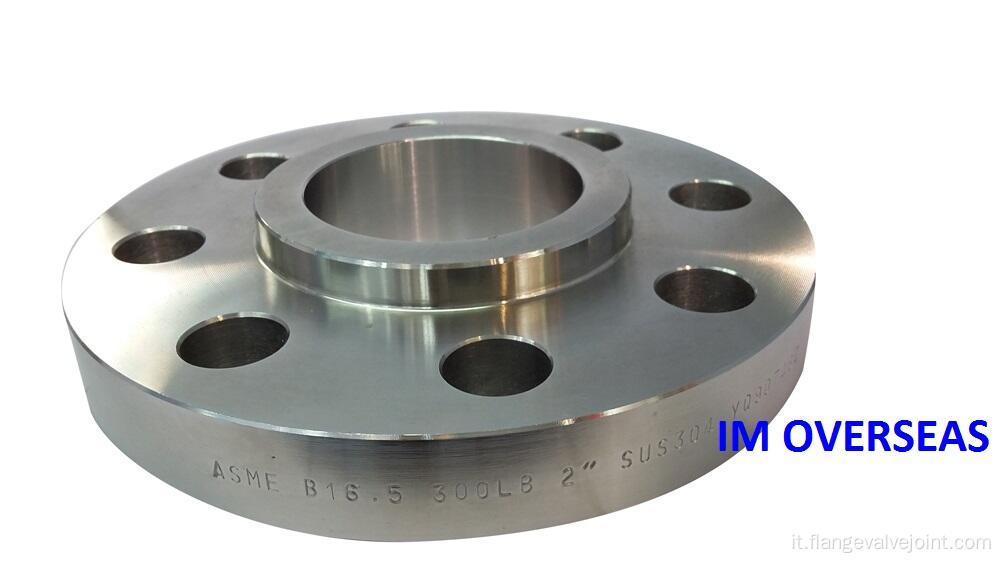 ANSI B16.5 Slip in acciaio inossidabile su flange