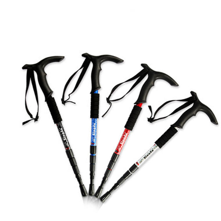 In lega di alluminio a 3 sezioni Telescopic Trekking Polo