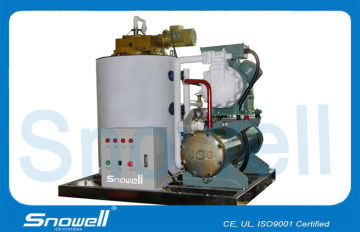 3t/d Water Cooled Seawater Ice Machine For Deep-sea Fishing Industry 0.1mpa－0.5mpa