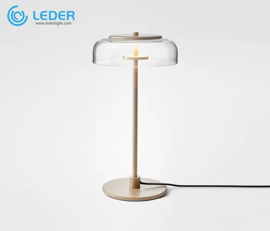 LEDER Clear Bedside Table Lamps