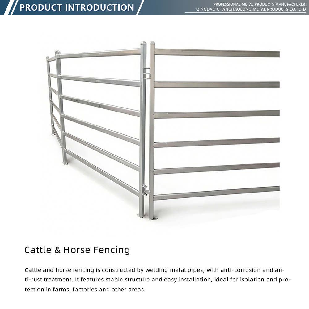 Galvanized Steel Cattle Corral Panel x