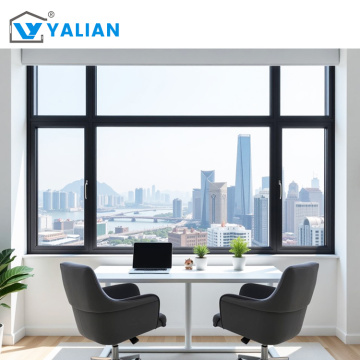 Aluminum Alloy Casement Window Double Tempered Glass Design
