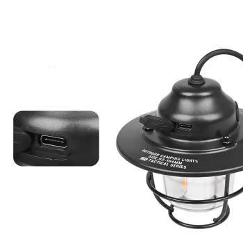 Retro Portable Emergency Warm Camping Tent Light Hook