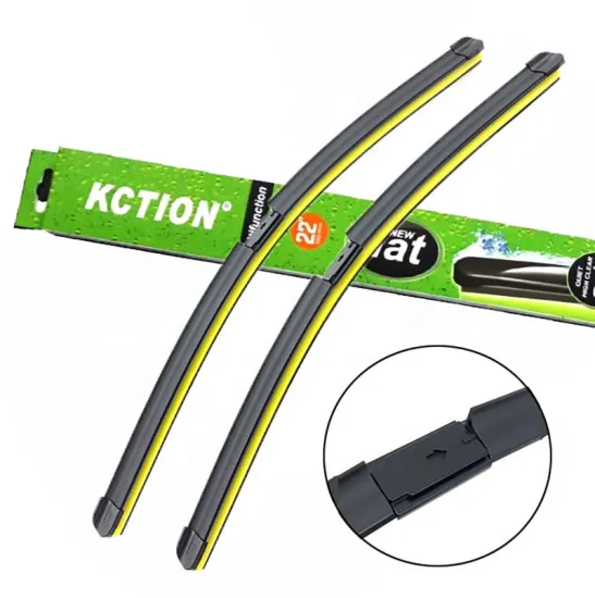 Frameless Rain Car Wiper Rubber Refills with 18 Clips and Adaptors - All Sizes
